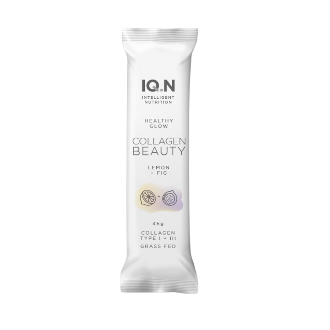 IQ.N  Healthy Glow Collagen Beauty Bar - Fig and Lemon 45g
