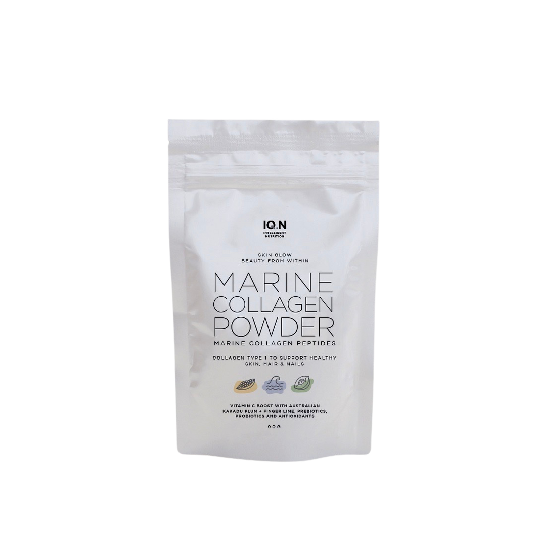 IQ.N Skin Glow Marine Collagen Beauty Powder with  Austalian Superfoods 90g