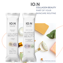 Load image into Gallery viewer, IQ.N Skin Glow Marine Collagen Beauty  Bar - Blueberry, Rosewater and Pistachio 45g
